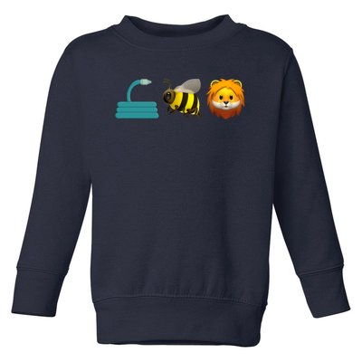 Hose Bee Lion Emoji Toddler Sweatshirt