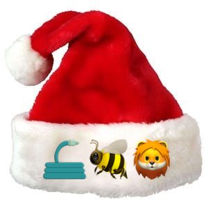 Hose Bee Lion Emoji Premium Christmas Santa Hat