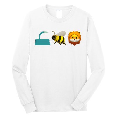 Hose Bee Lion Emoji Long Sleeve Shirt
