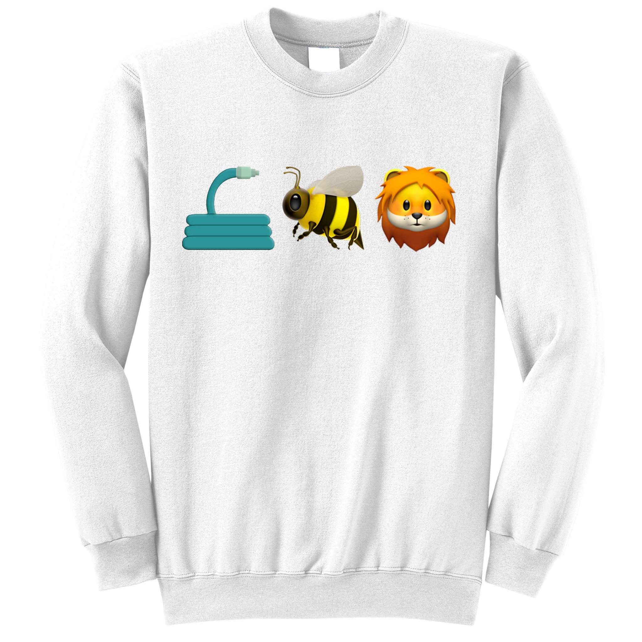 Hose Bee Lion Emoji Sweatshirt