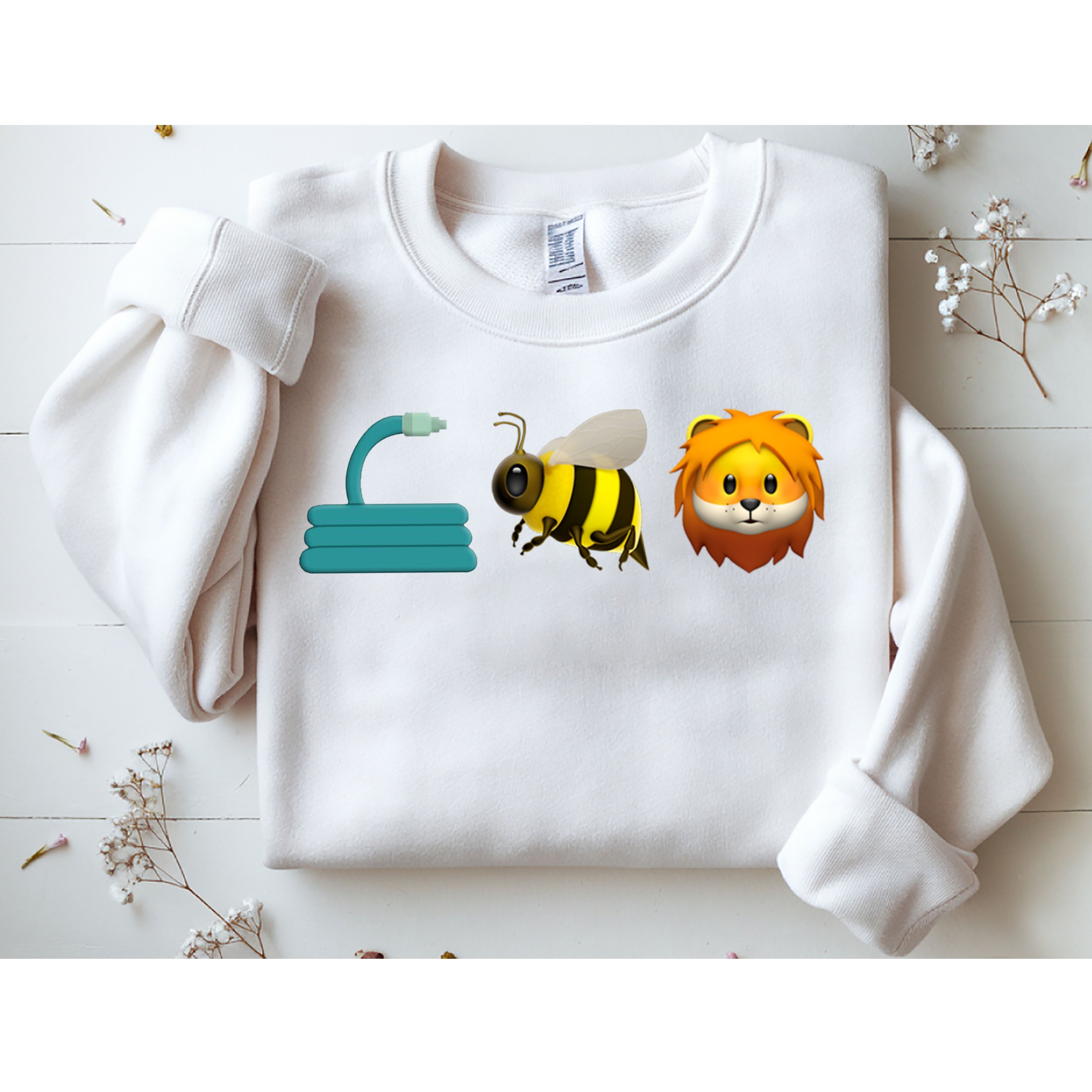 Hose Bee Lion Emoji Sweatshirt