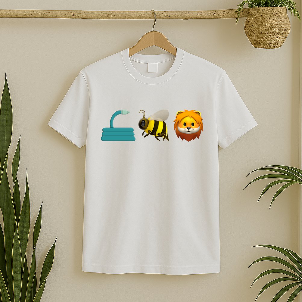Hose Bee Lion Emoji T-Shirt
