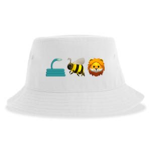 Hose Bee Lion Emoji Sustainable Bucket Hat