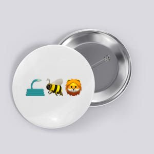 Hose Bee Lion Emoji Button