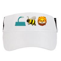 Hose Bee Lion Emoji Adult Drive Performance Visor