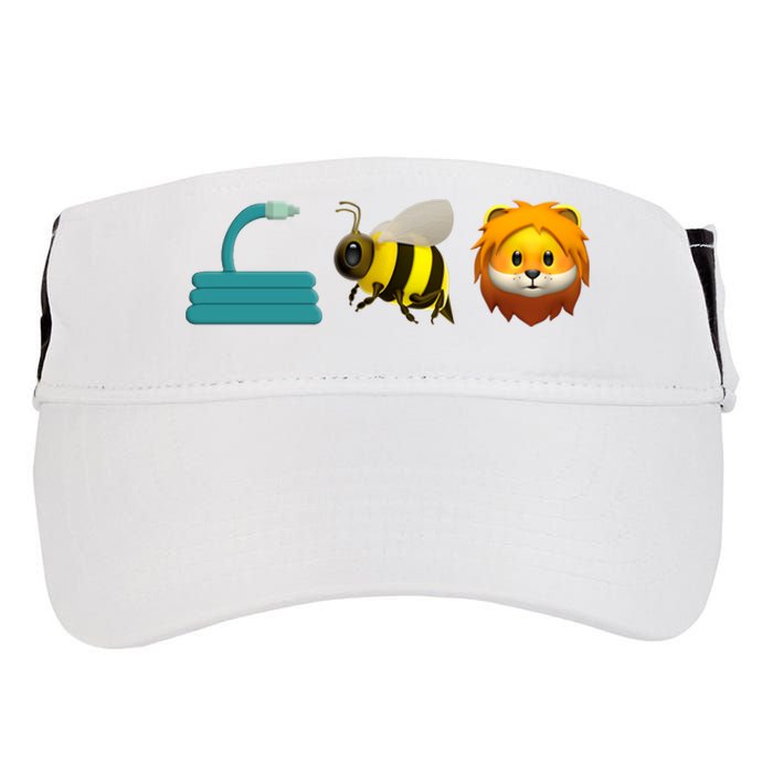 Hose Bee Lion Emoji Adult Drive Performance Visor