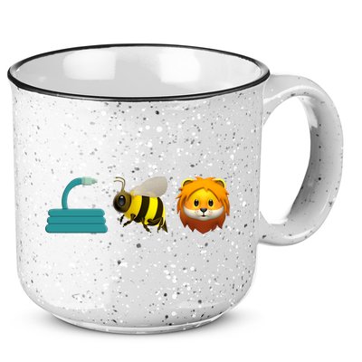 Hose Bee Lion Emoji 15oz Campfire Ceramic Mug
