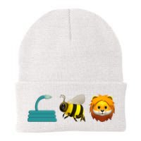 Hose Bee Lion Emoji Knit Cap Winter Beanie