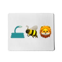 Hose Bee Lion Emoji Mousepad