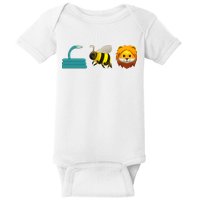 Hose Bee Lion Emoji Baby Bodysuit