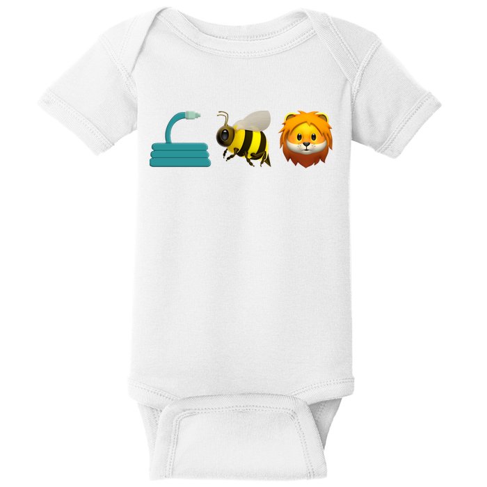 Hose Bee Lion Emoji Baby Bodysuit