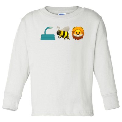 Hose Bee Lion Emoji Toddler Long Sleeve Shirt