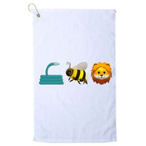 Hose Bee Lion Emoji Platinum Collection Golf Towel