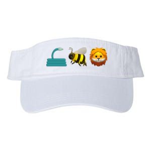 Hose Bee Lion Emoji Valucap Bio-Washed Visor