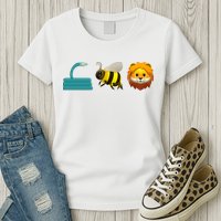 Hose Bee Lion Emoji Womens T-Shirt