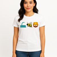 Hose Bee Lion Emoji Womens T-Shirt