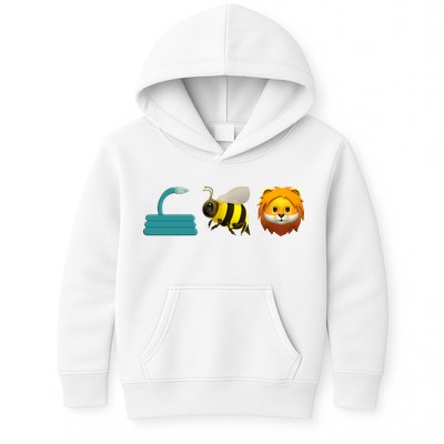 Hose Bee Lion Emoji Kids Hoodie
