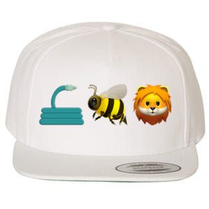 Hose Bee Lion Emoji Wool Snapback Cap