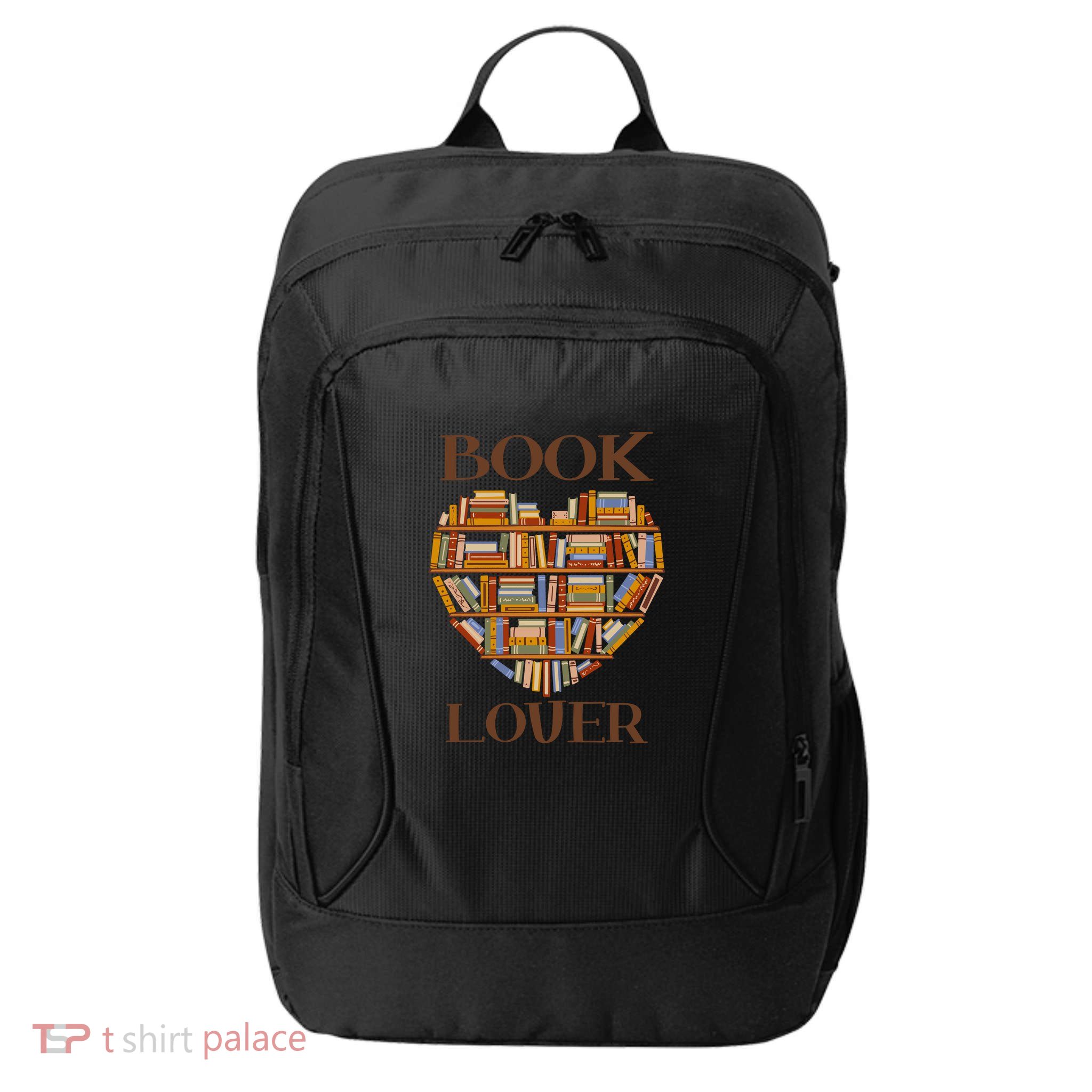 Heart Book Lover Gift For Reading Books City Backpack