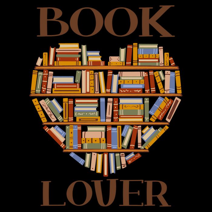 Heart Book Lover Gift For Reading Books Backpack