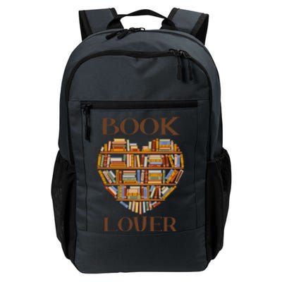 Heart Book Lover Gift For Reading Books Daily Commute Backpack