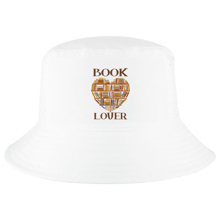 Heart Book Lover Gift For Reading Books Cool Comfort Performance Bucket Hat