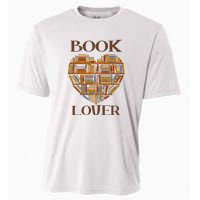 Heart Book Lover Gift For Reading Books Cooling Performance Crew T-Shirt