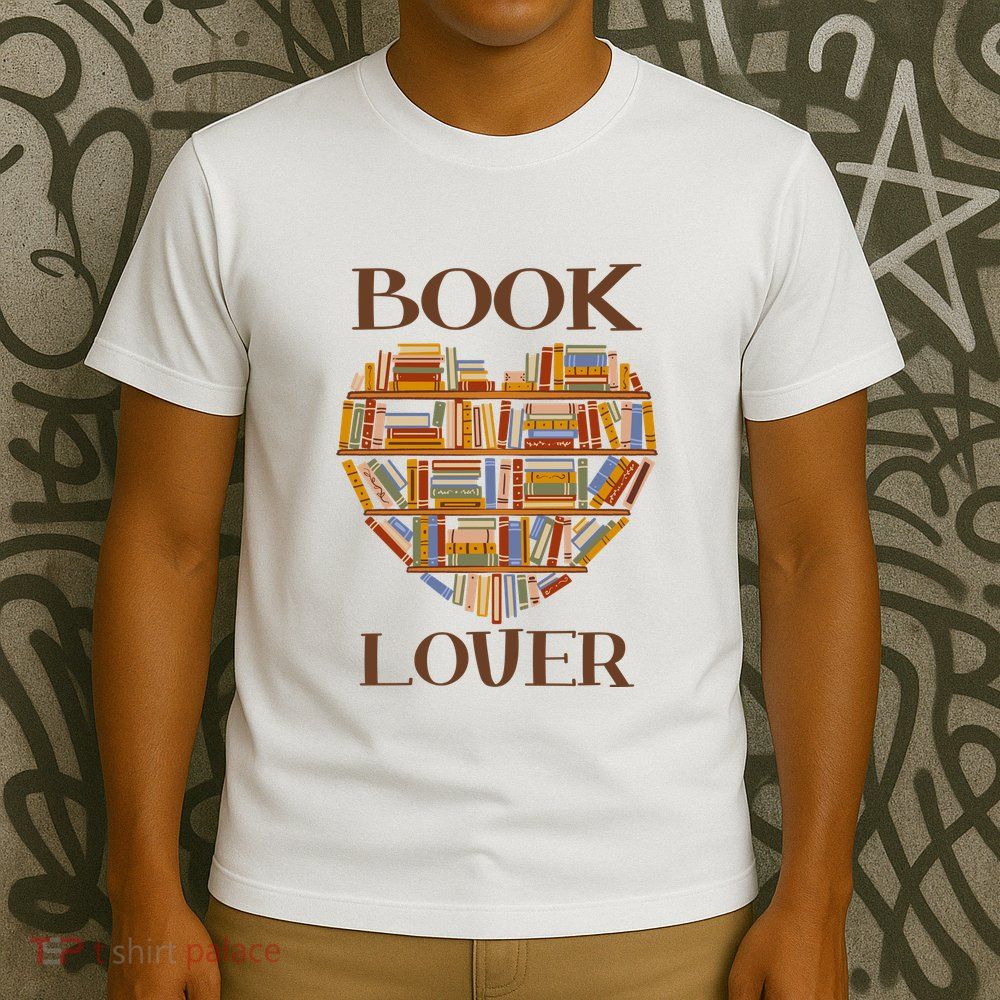 Heart Book Lover Gift For Reading Books T-Shirt
