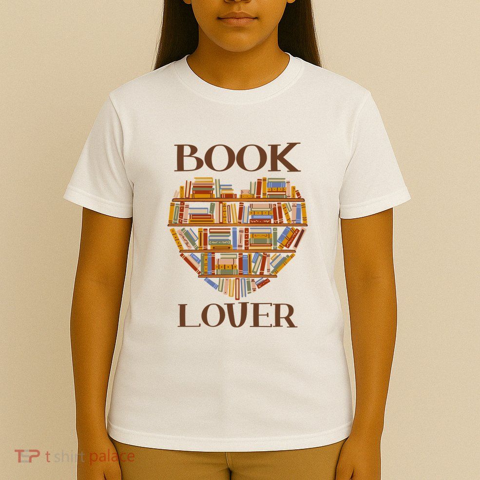 Heart Book Lover Gift For Reading Books T-Shirt