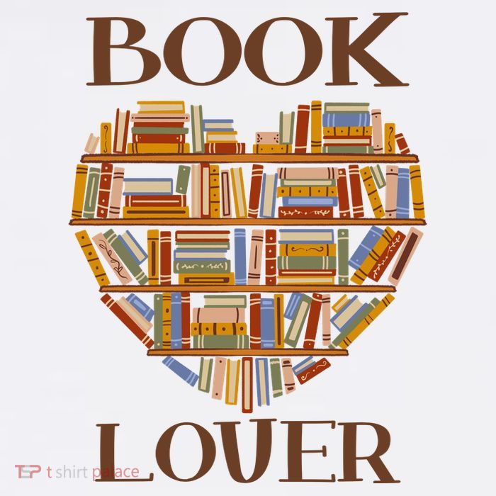 Heart Book Lover Gift For Reading Books Tall T-Shirt