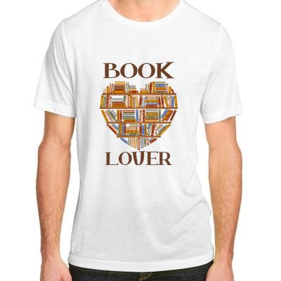 Heart Book Lover Gift For Reading Books Adult ChromaSoft Performance T-Shirt