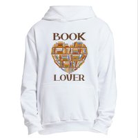 Heart Book Lover Gift For Reading Books Urban Pullover Hoodie