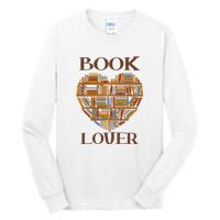 Heart Book Lover Gift For Reading Books Tall Long Sleeve T-Shirt