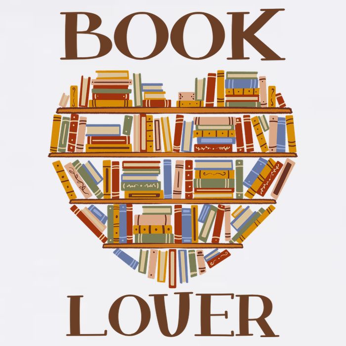 Heart Book Lover Gift For Reading Books Magnet