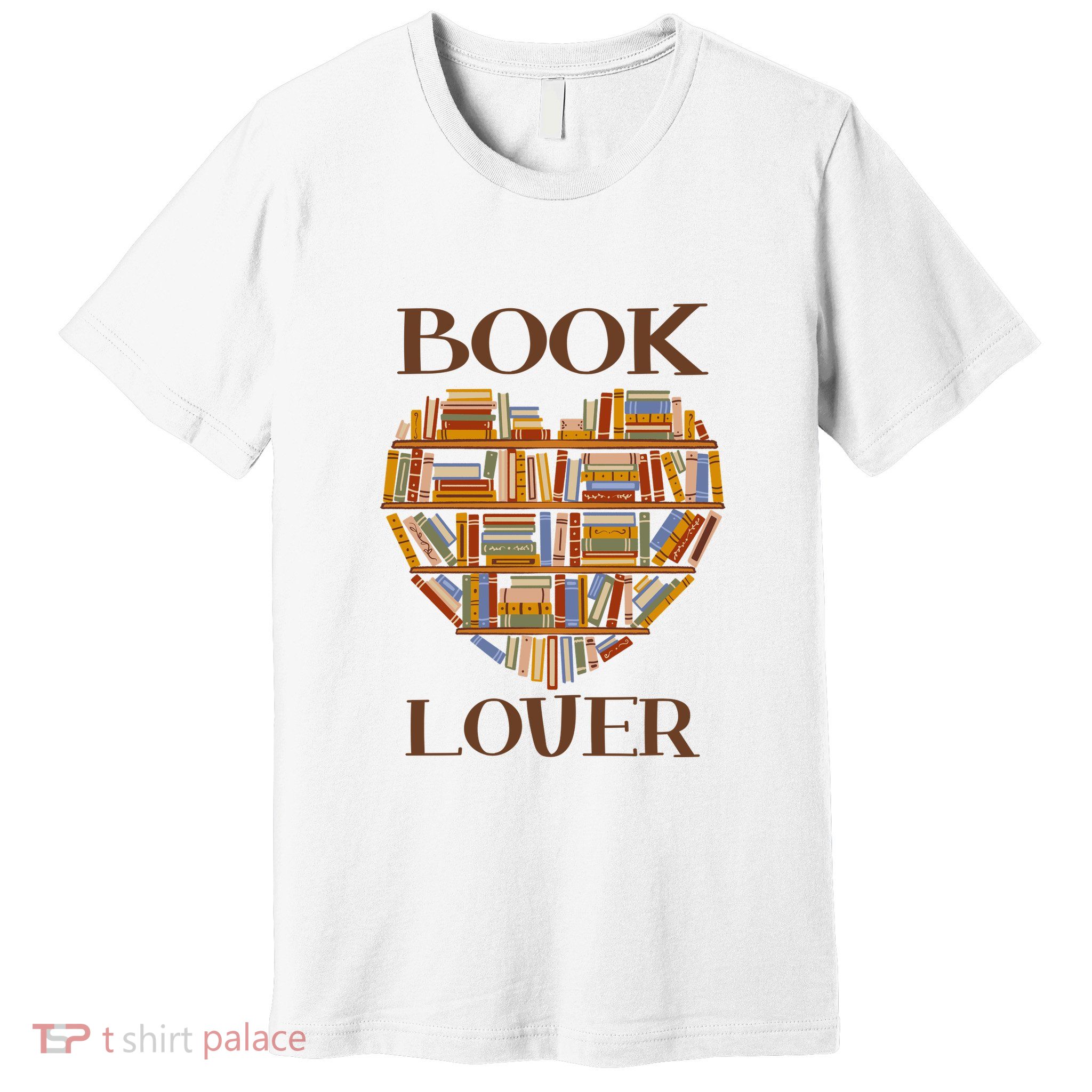 Heart Book Lover Gift For Reading Books Premium T-Shirt