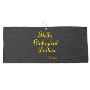 Hello Biological Ladies – Val Venis Large Microfiber Waffle Golf Towel