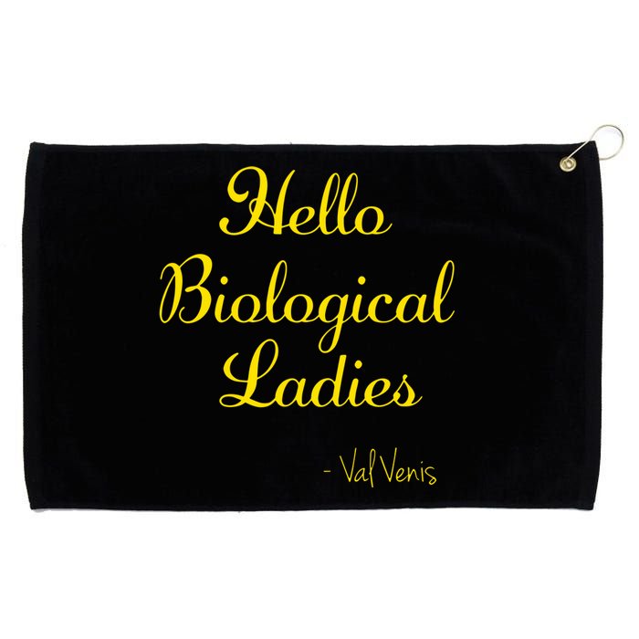 Hello Biological Ladies – Val Venis Grommeted Golf Towel