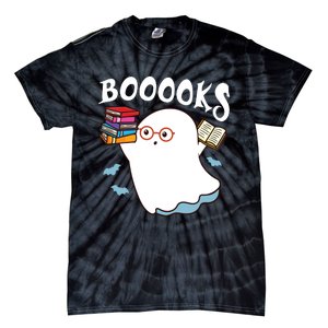 Halloween Books Librarian English Teacher Reader Reading Tie-Dye T-Shirt