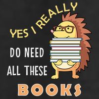 Hedgehog Book Lovers Funny Reading Books Library Literacy Cool Gift Cool Comfort Performance Bucket Hat
