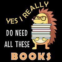 Hedgehog Book Lovers Funny Reading Books Library Literacy Cool Gift Impact Tech Backpack