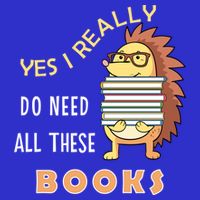 Hedgehog Book Lovers Funny Reading Books Library Literacy Cool Gift 16 in Basic Backpack