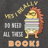 Hedgehog Book Lovers Funny Reading Books Library Literacy Cool Gift Vector Backpack
