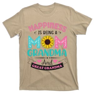 Happiness Being Mom Grandma Great Grandma Mothers Day T-Shirt