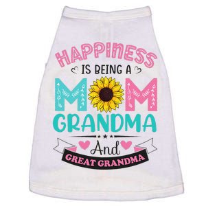 Happiness Being Mom Grandma Great Grandma Mothers Day Doggie Tank