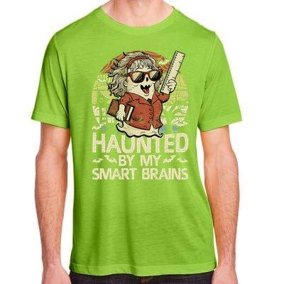 Haunted By My Smart Brains Halloween Teacher Ghost Women Adult ChromaSoft Performance T-Shirt