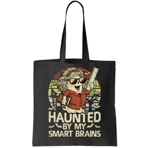 Haunted By My Smart Brains Halloween Teacher Ghost Women Tote Bag