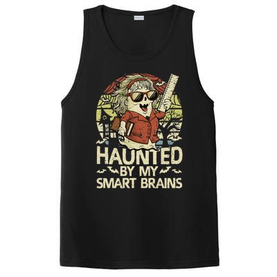 Haunted By My Smart Brains Halloween Teacher Ghost Women PosiCharge Competitor Tank