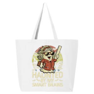 Haunted By My Smart Brains Halloween Teacher Ghost Women 25L Jumbo Tote