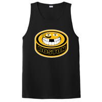 Hockey Boston Mass. Funny Puck Smile Face PosiCharge Competitor Tank