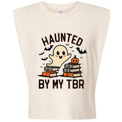 Haunted By My Tbr Boo Halloween Book Garment-Dyed Women's Muscle Tee